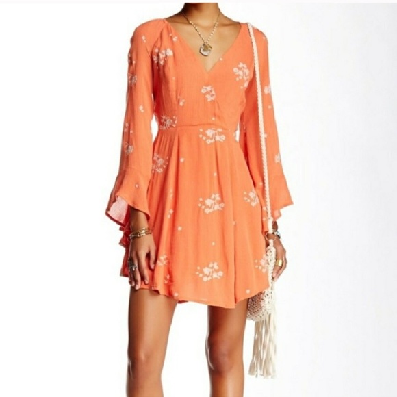 Free People Dresses & Skirts - Free people jasmine dress papaya size 2